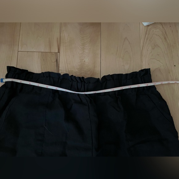 Lenok linen shorts. Black 3xl. - Picture 4 of 6